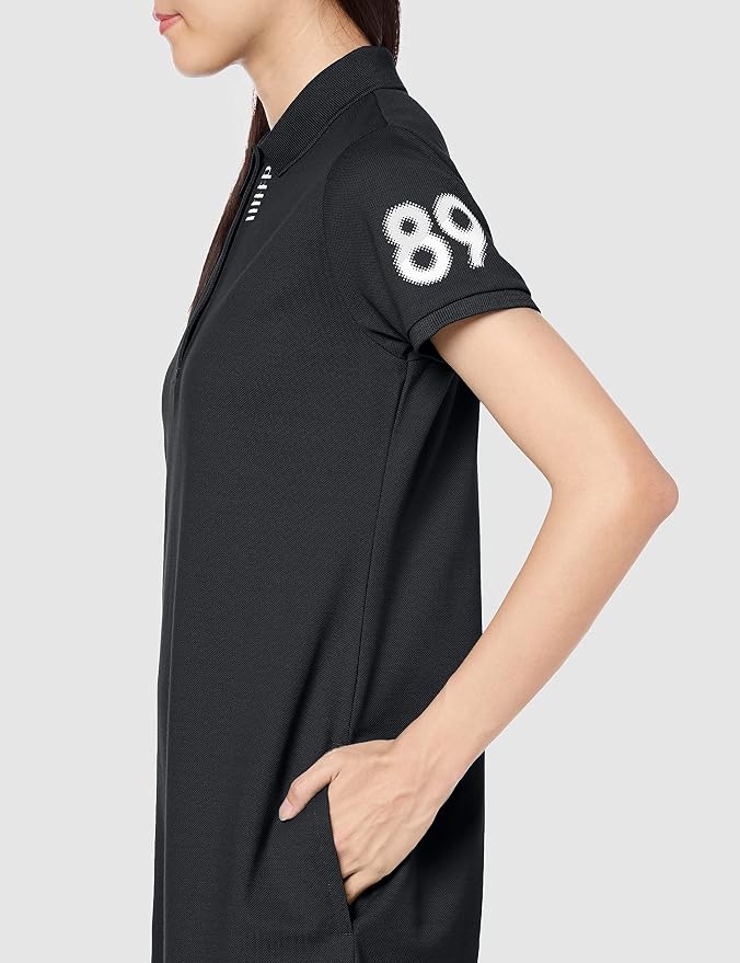 ウエア PEARLY GATES - Pile Mini Dress in Nude Parly Gates 055-2224802 Women's Short Sleeve Dress, C40/2 x Pe225d