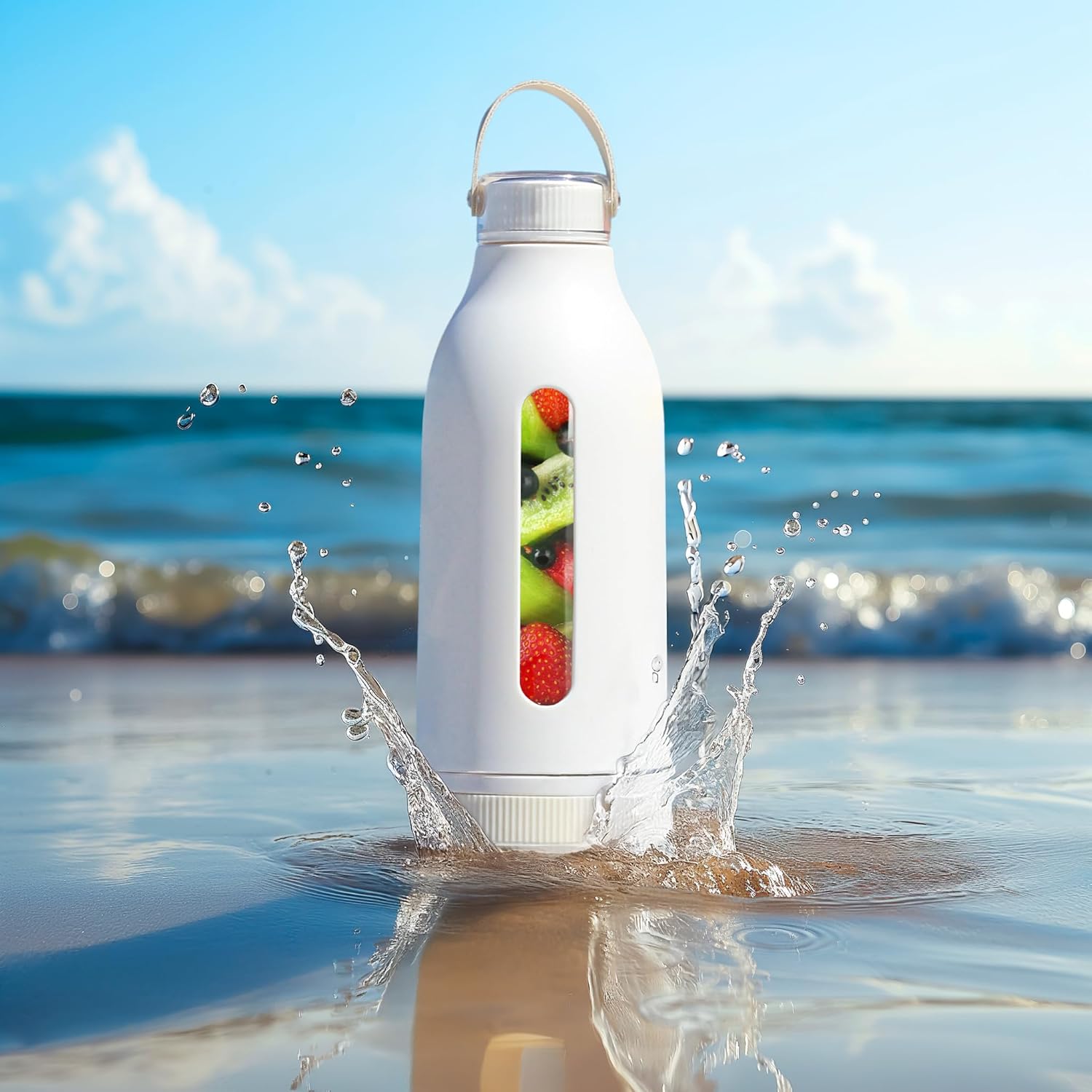 HydraBlend Portable Travel Blender for Smoothies and Shakes, 14oz Personal Blender with 4 Stainless Steel Blades, BPA-Free, USB-C Rechargeable, Leakproof-Lid