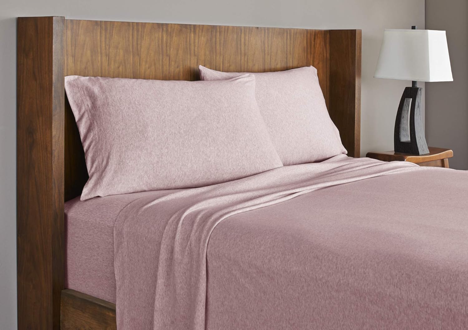 Grand Patrician Jersey Knit Sheet Set, Queen, Heather Rose