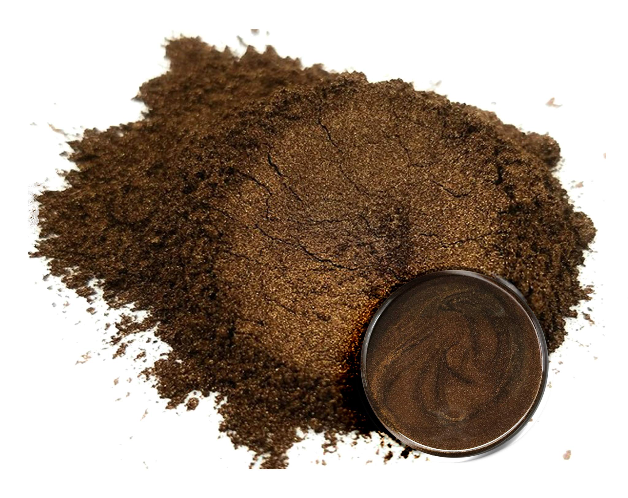 Eye Candy Pigments Premium Brown Mica Powder - Bokuto Brown (50gr) - for Epoxy, Resin, Soap, Paint, Woodworking, Acrylic Pouring, Bath Bombs, Fishing Lures - DIY Arts and Crafts Additive