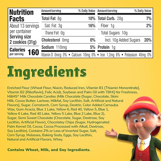 Keebler Chips Deluxe Galletas con M&M's 14.6 oz miniatura 2