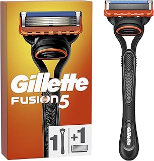 Gillette Fusion5 Razor For Men, 1 Gillette Razor, 1 Razor Blade Refill