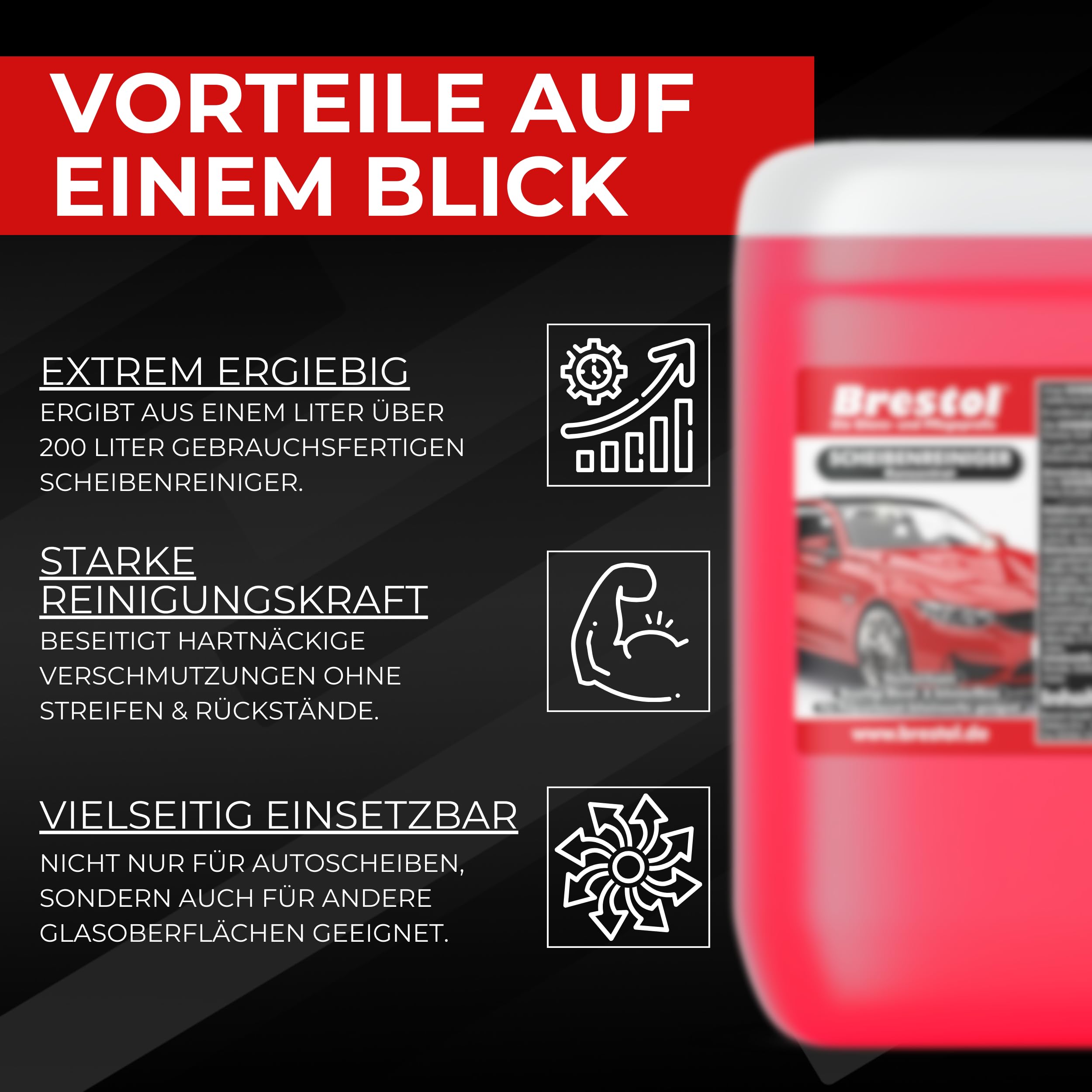 Dischi detergente concentrato (10 litri) – - Con Rubinetto 51 mm – (= 2000 litri pronto all' uso) – con fresco profumo – Autolavaggio ausiliario