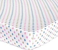 Vista 29 de Sábana ajustable de algodón tejido en jersey para cuna o cama para niño o niña, de Abstract