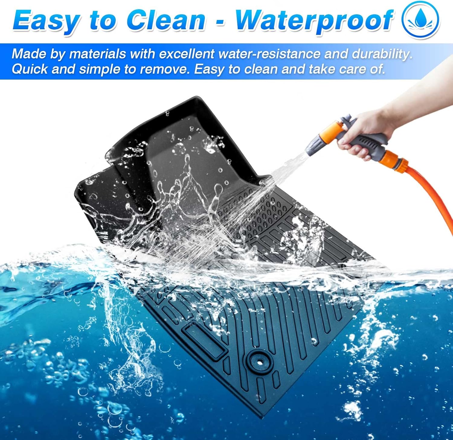 Cartist Floor Mats Compatible with Kia EV6 2022 2023 2024 2025 2026 Accessories All Weather Floor Liner Front & Rear 2 Rows Car Carpet Protection TPE Odorless