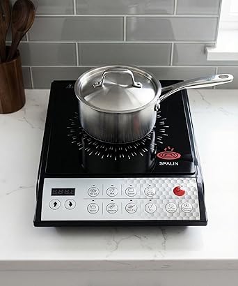 Elite Plus IC Induction Cooktop 2000W | Push Button Control | 8 Cooking Modes | Auto Shut-Off & Overheat Protection | BIS Approved | Fast Heating Portable Induction Stove (Black)
