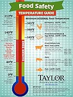 Vista 3 de Taylor Termómetro de termopar de lectura digital Turbo con sonda plegable, amarillo