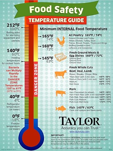 Miniatura 6 de Taylor Termómetro digital Turbo de lectura instantánea para carne, parrilla de comida y barbacoa, termómetro de cocina, sonda plegable, color negro