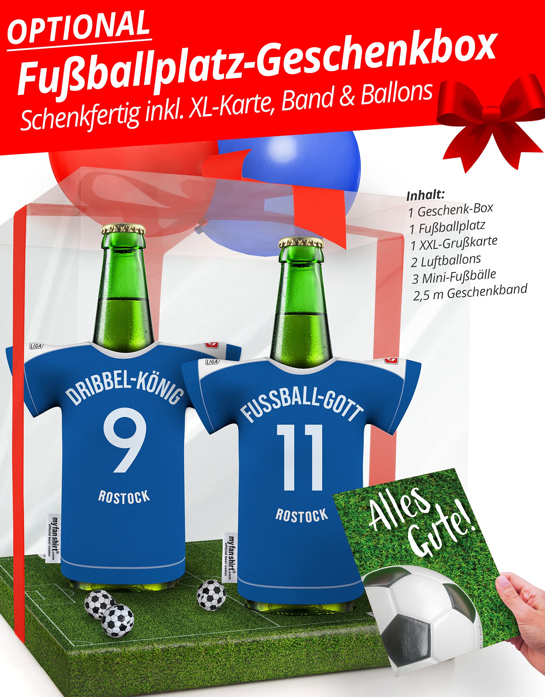 Rostock Trikot Kühler Personalisiert - Stylischer Bierkühler Für Echte Fans