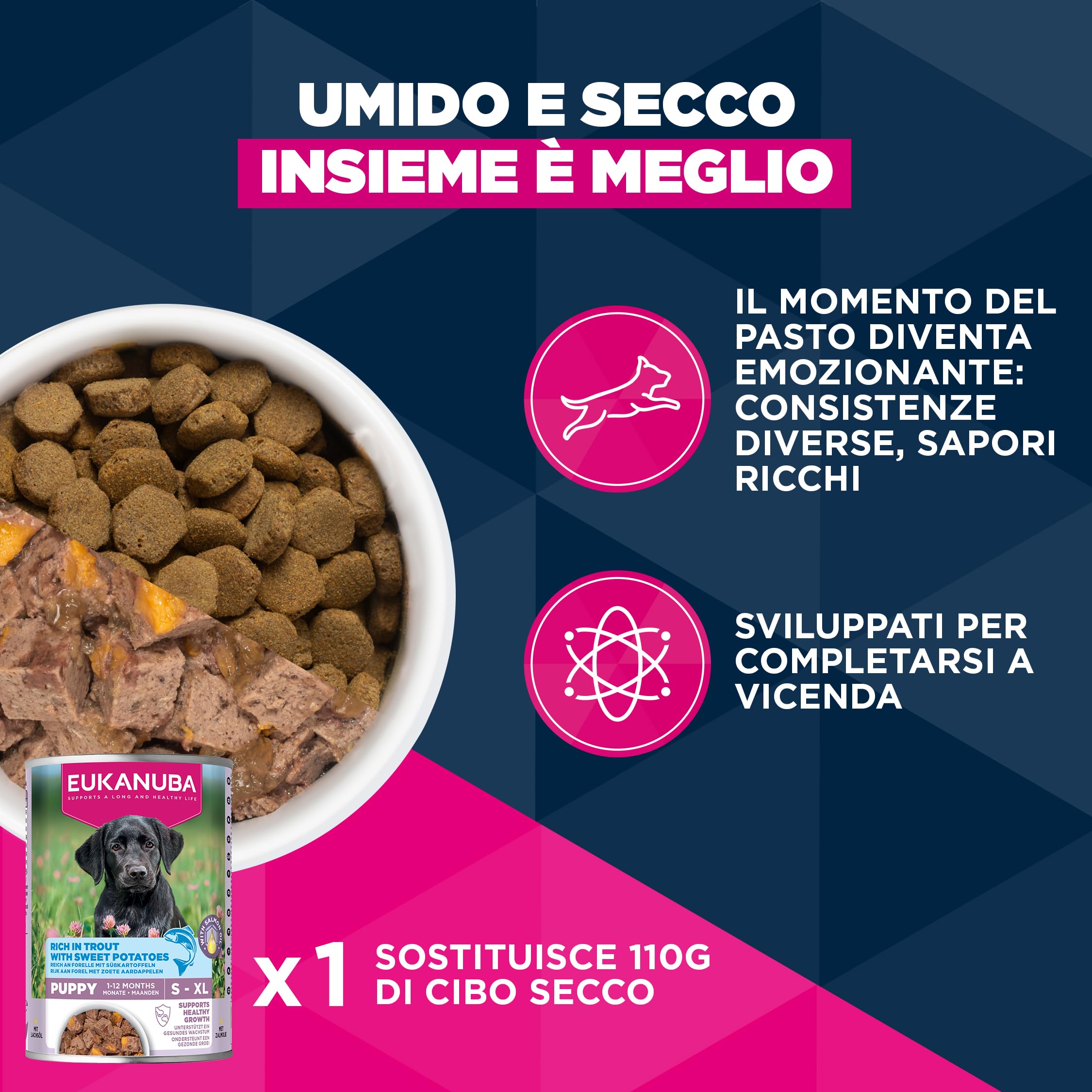 EUKANUBA Cibo secco per Cuccioli con agnello e riso per razze di taglia grande - Alimento secco premium per Cani giovani, 12 kg