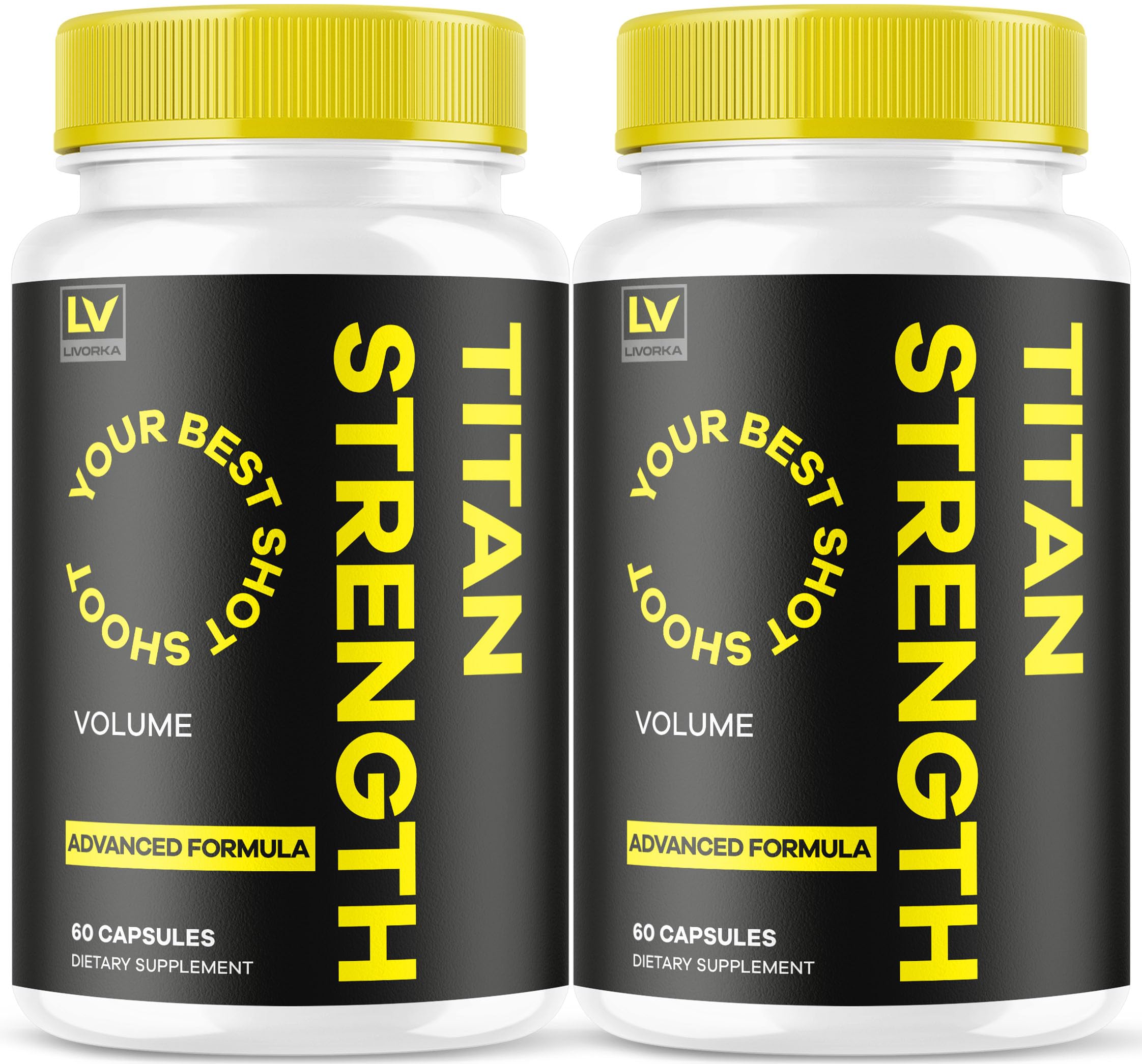 (2 Pack) Titan Strength Pills, Titan Strength, Titan Strength Capsules, Titan Strength Vitamins, Titan Strength Advanced Formula, Titan Strength All Natural Pills Reviews, 120 Capsules for 2 Months