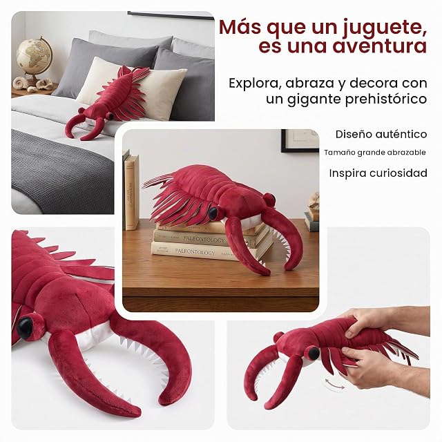 Foto 3 de 8 de lilizzhoumax Juguete de Peluche del Antiguo organismo cámbrico Anomalocaris 53cm/20” Lindas muñecas…