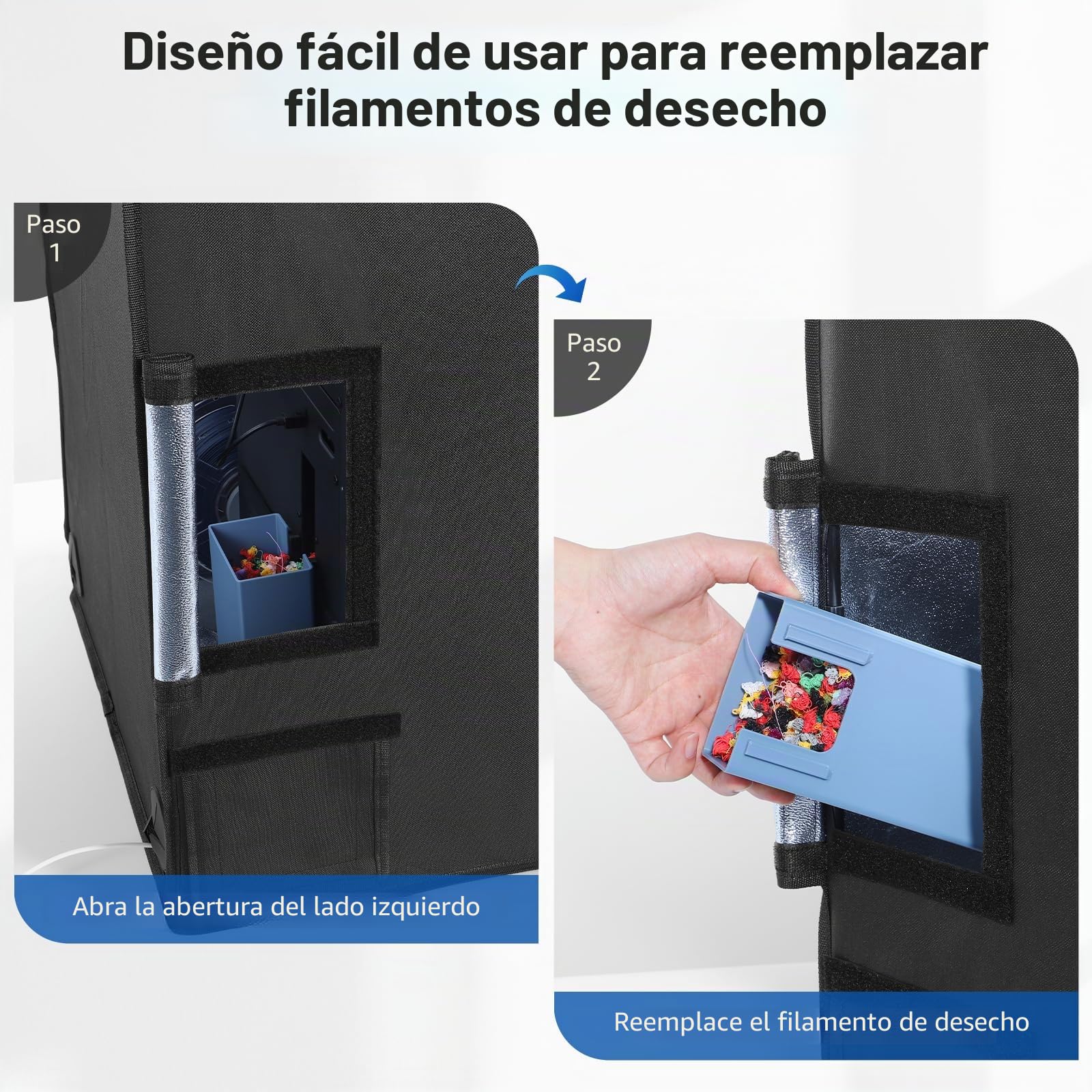 YOOPAI Cubierta para Impresora 3D con Luz LED para AD5X / AD5M, Caja Antipolvo de Temperatura Constante, Ignífuga y Aislante de Ruido