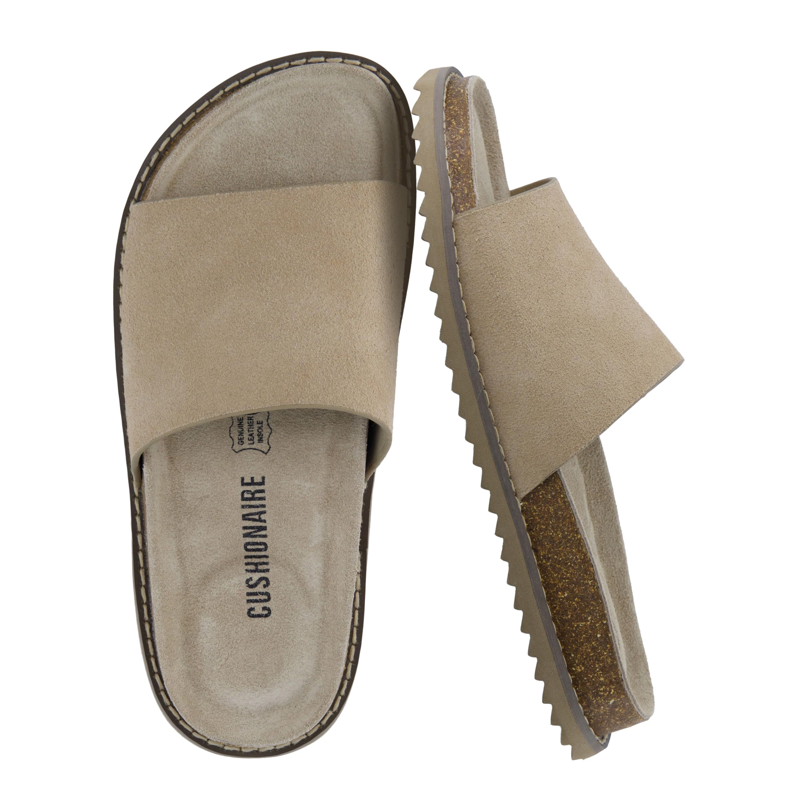 CUSHIONAIRE Women's Ritual Suede Slide
