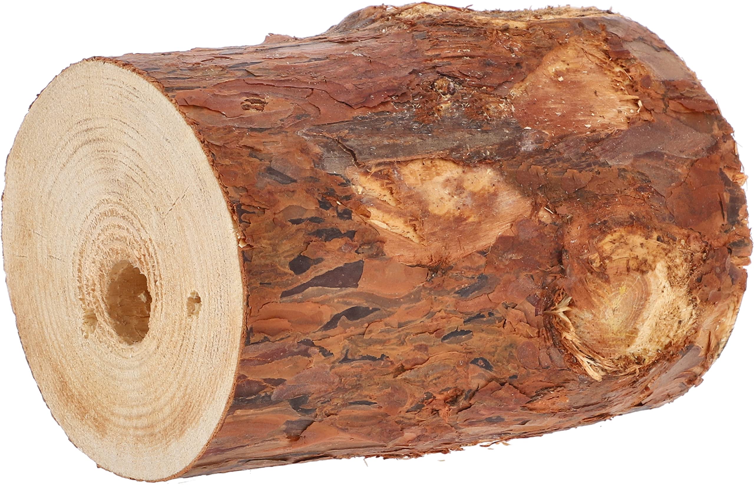 KOTARBAU® Lot de 2 Torches suédoises avec mèche d'allumage - Bougie de Jardin dans Un Bloc de Bois - en Mousse de Bois - pour Barbecue, Pique-Nique, Jardin - Normes