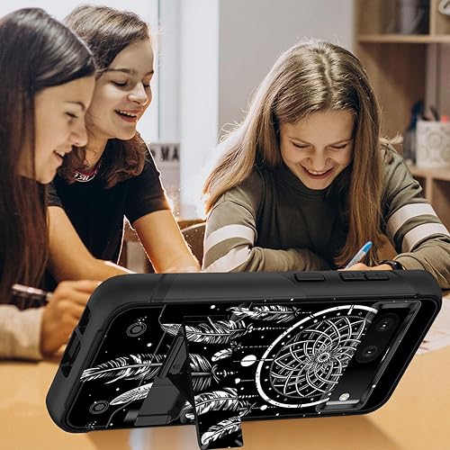 Miniatura 7 de Funda para Pixel 7A, funda resistente a prueba de golpes de doble capa para teléfono celular con función atril, funda protectora militar a prueba de