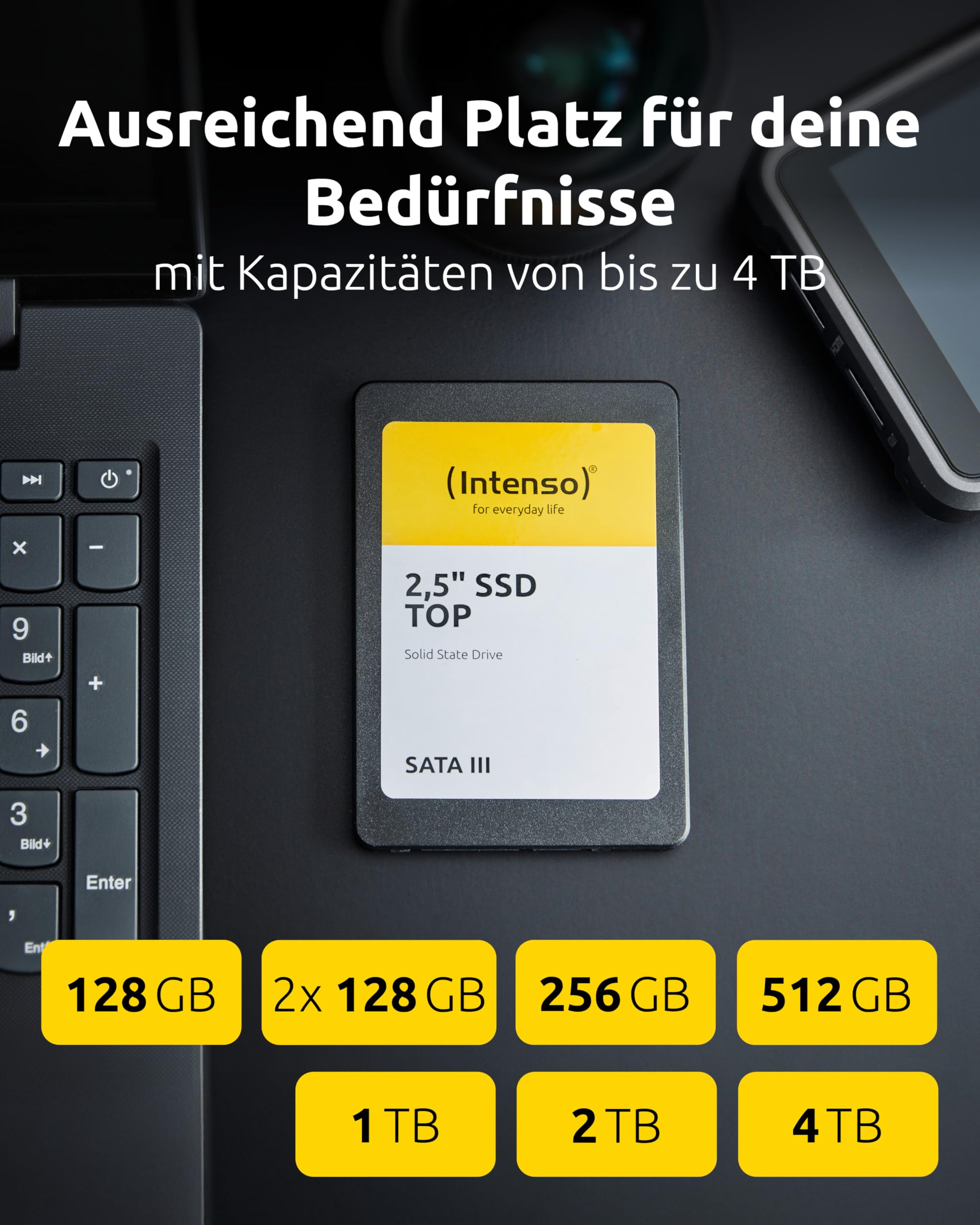 Intenso 2.5 Inch SSD SATA III 256 GB Top Performance