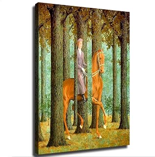 AmNooL The Blank Signature by René Magritte Painting Print Poster Wall Decor for Bedroom Living Room Office Hallway Home Decoration (16x20inch,Unframed)