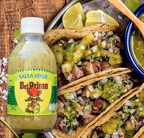 Vista 8 de Del Primo Salsa Salsa Botella de 10.5oz (paquete de 3) Elige el sabor a continuación (Salsa Habanera Roja - Salsa roja Habanero)