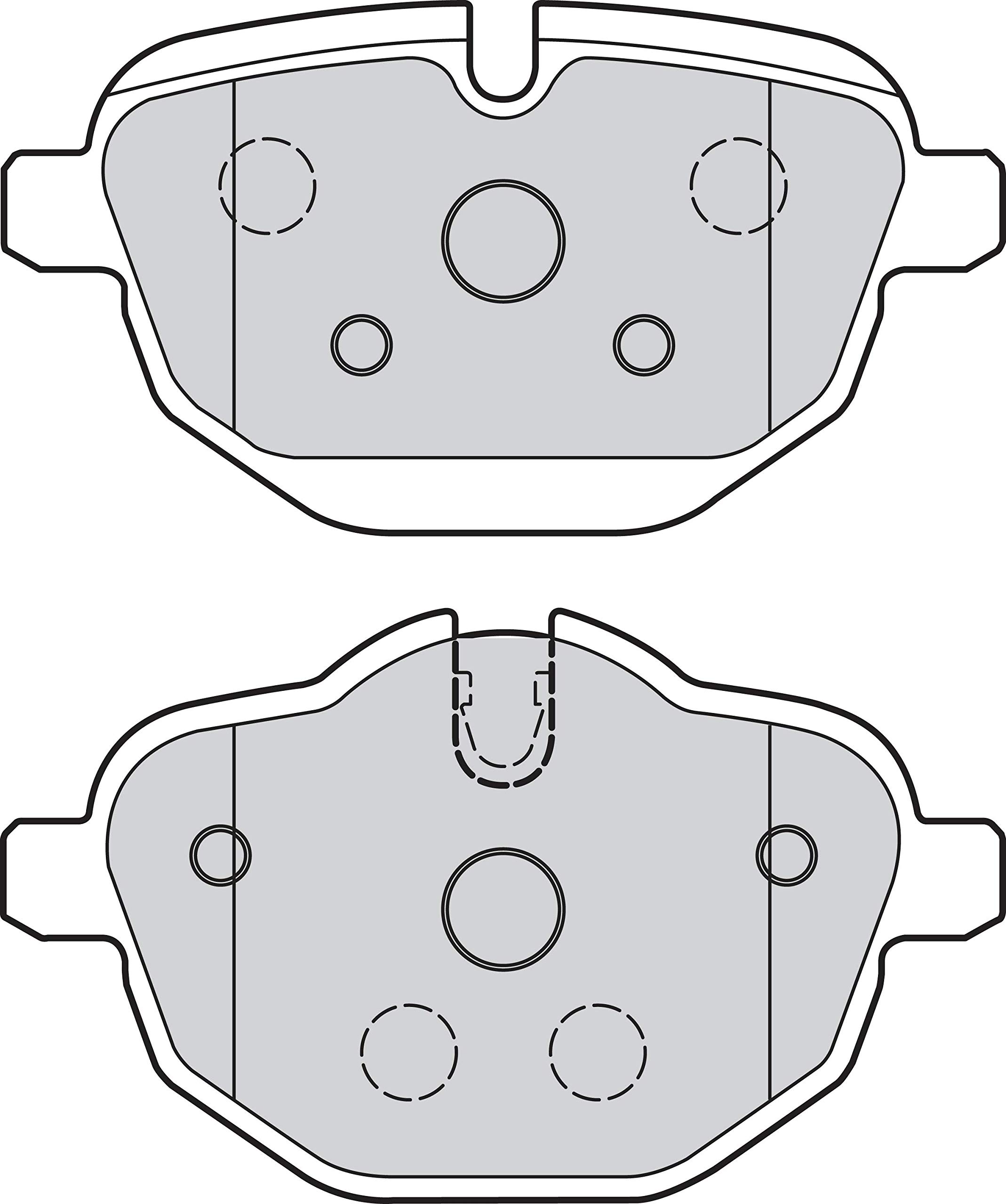 Valeo 302159 - Kit Pastiglie Freno A Disco, Mattoncini Freno Posteriore-image