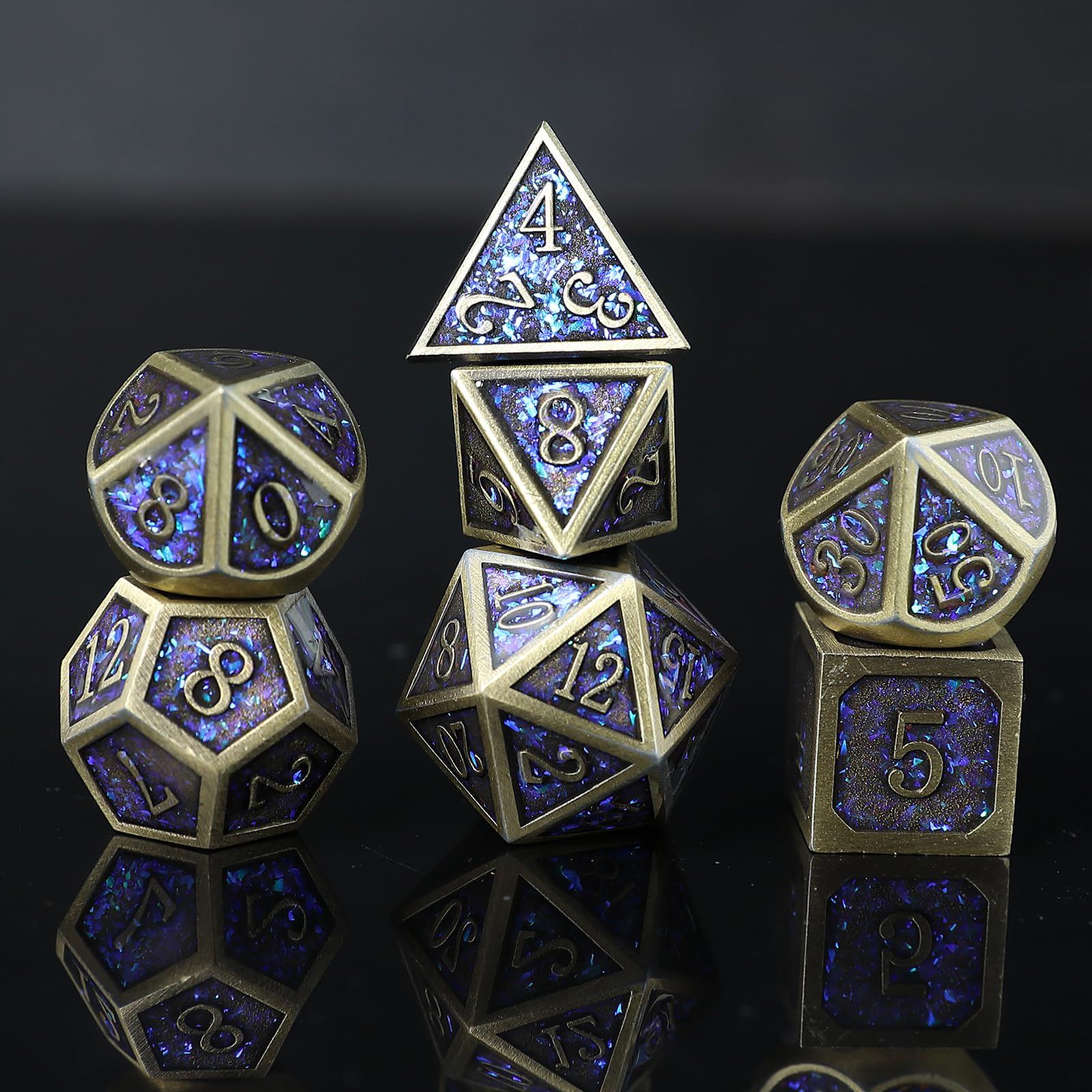 DND - Set di 7 dadi da formaggio poliedrici stampati in 3D, ideali per