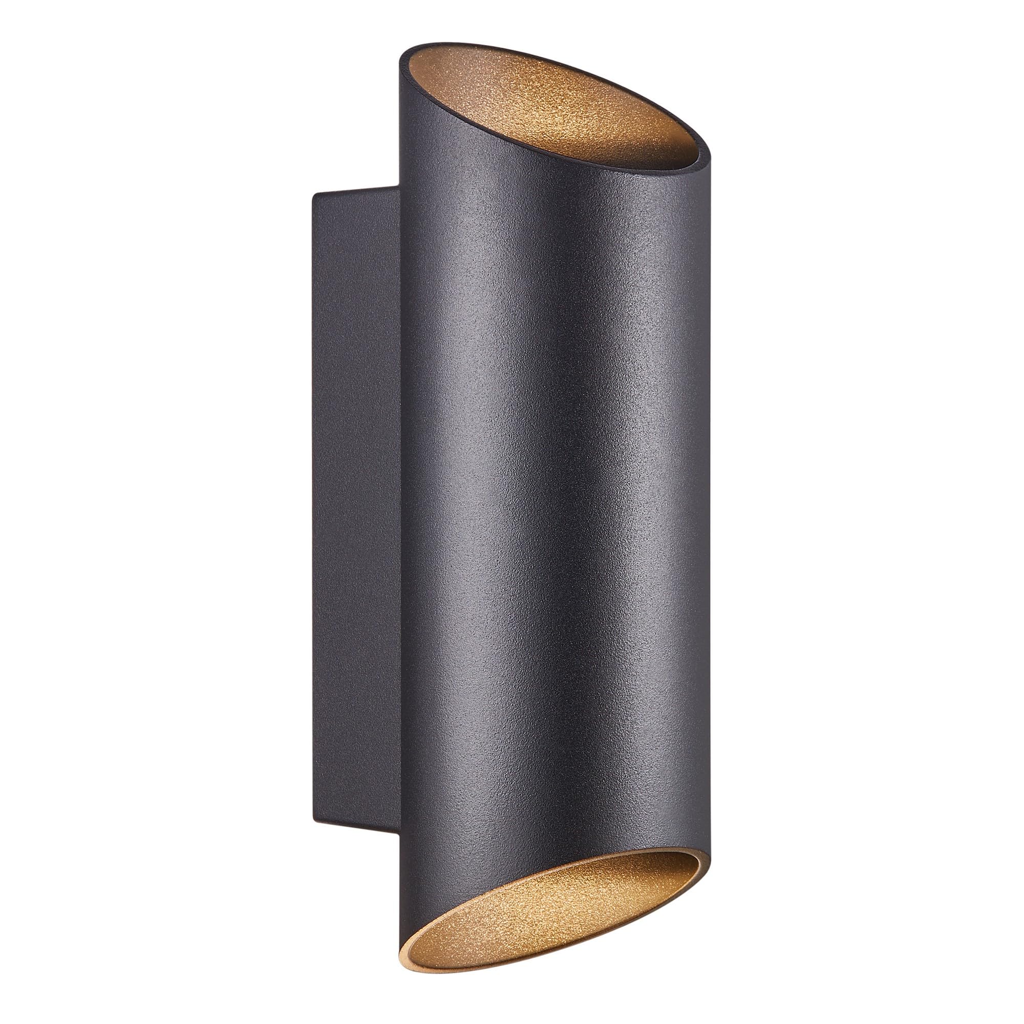 Nordlux Nico Cylinder - Wall Light - Black - 22 cm