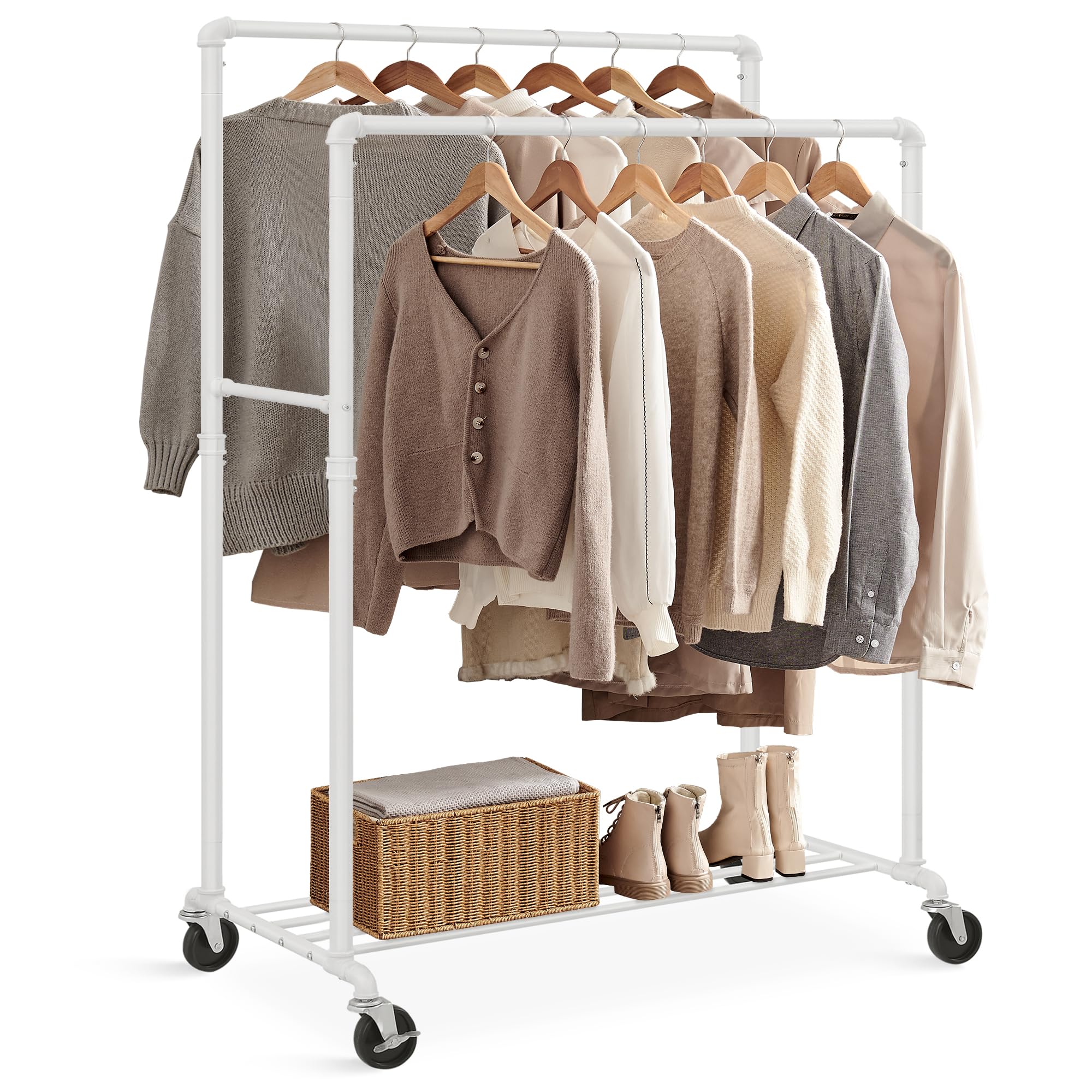 Appendiabiti - Metallo - 120 Cm - Argento - Jersey - Foto 3