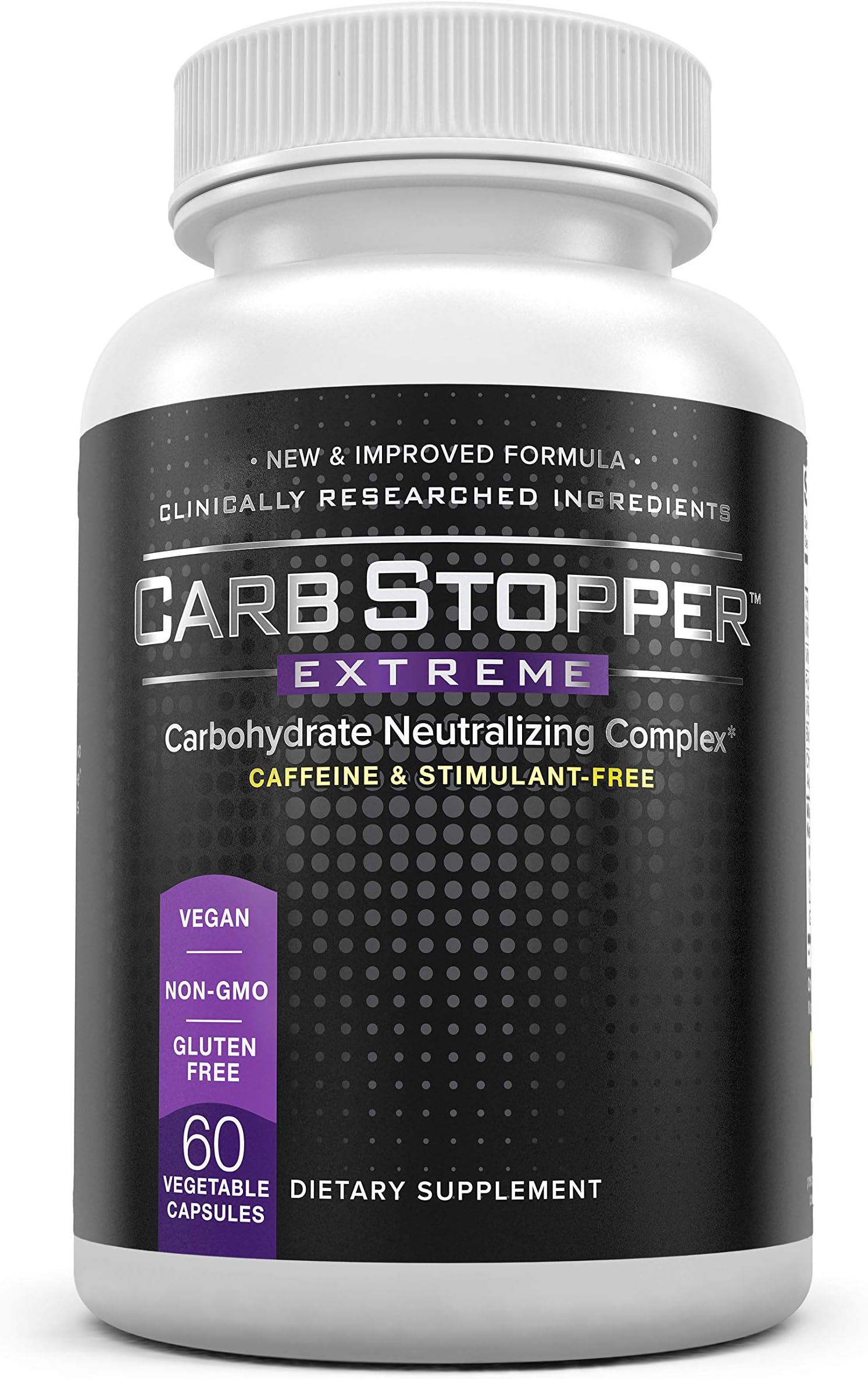 CARB STOPPER EXTREME - High Performance Carbohydrate & Starch Blocker Formula/Diet, Fat Loss, Slimming Supplement with White Kidney Bean Extract.