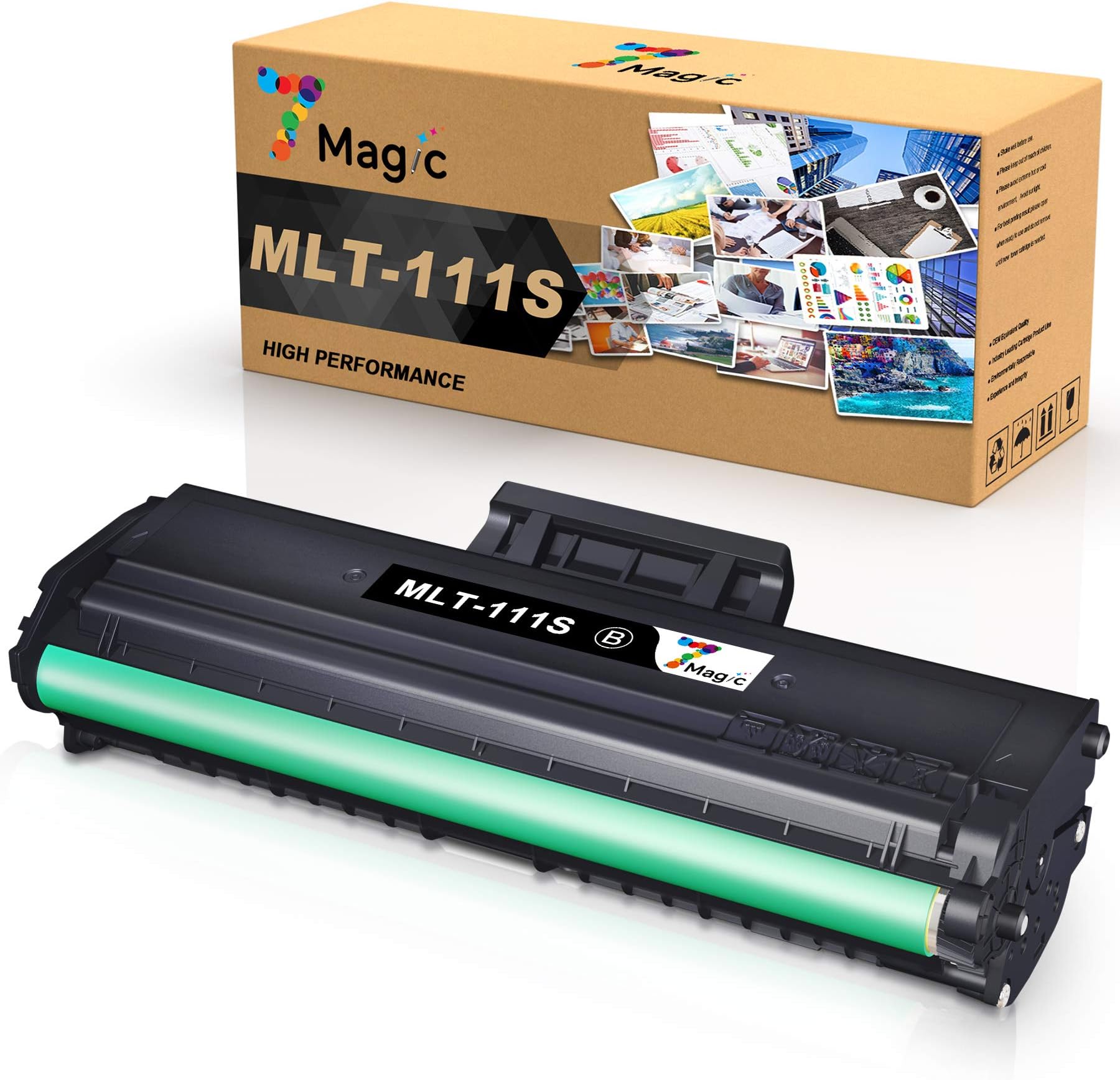 7Magic Compatible Toner Cartridge Replacement for MLT-D111S for Xpress SL-M2070W SL-M2070 SL-M2026W SL-M2026 SL-M2022W SL-M2020 SL-M2078