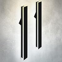 Vista 17 de ASD Lámpara LED de montaje en pared de 18 pulgadas de largo, aplique lineal para exteriores e interiores 3CCT, regulable, impermeable