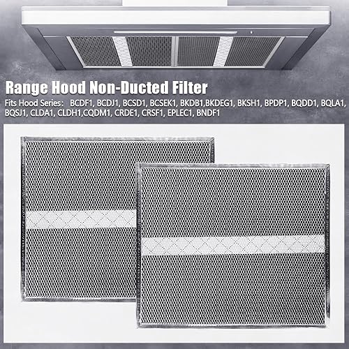 Miniatura 2 de NAJING S97020466 - Kit de filtro sin conducto para campana extractora Broan Nutone HPF30 Tipo Campana extractora Filtro de carbón 2 piezas