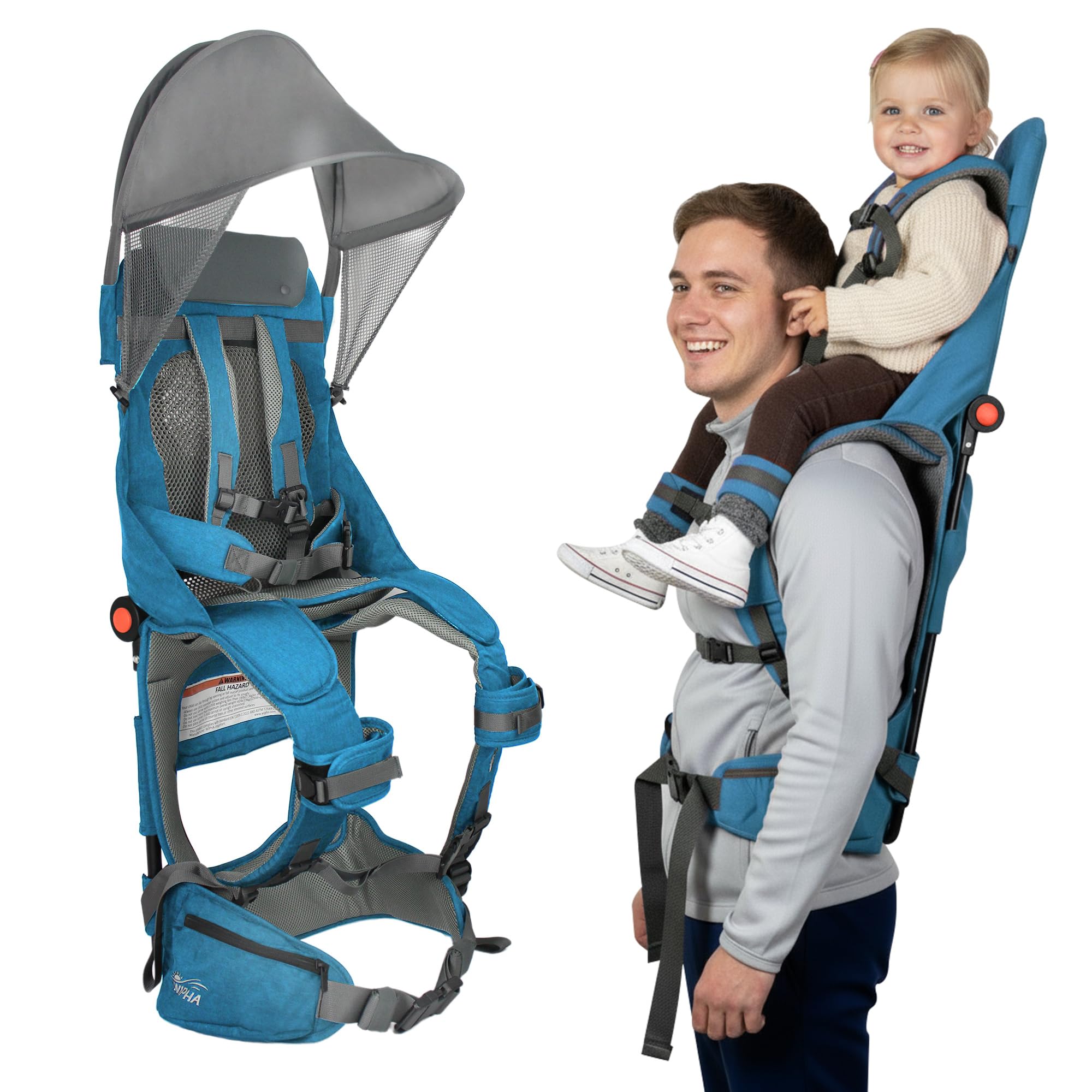 WIPHA Toddler Hiking Backpack Carrier, Lightweight Child Carrier Sunshade | Lightweight O…