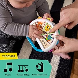 Baby Einstein + Hape Tap & Shake Magic Touch Tambourine, Ages 6 Months and Up