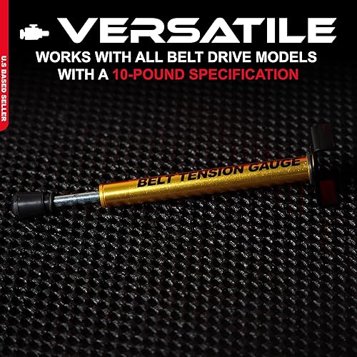 Miniatura 3 de ABN - Medidor de Tensión de Cinturón universal, 10 libras, fácil de leer.