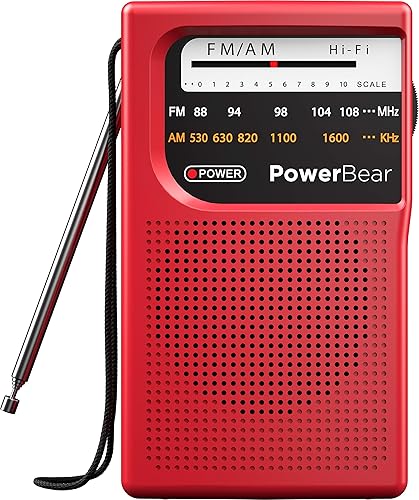 PowerBear - radio. Rojo