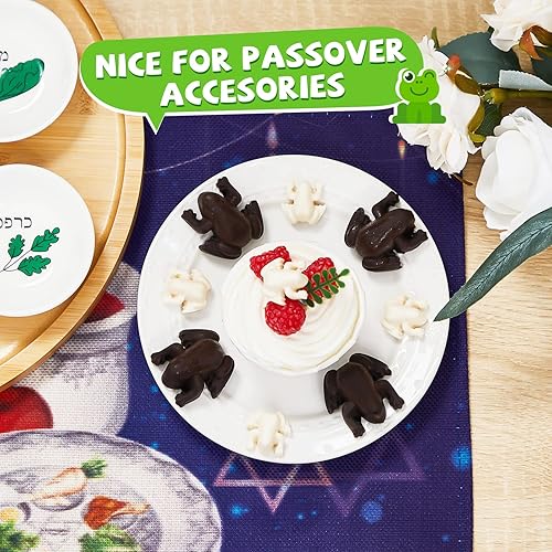 Miniatura 4 de Molde de silicona para rana de chocolate, moldes en forma de rana de caramelo, bandeja de hielo de gelatina de Pascua en forma de rana de 10 plagas