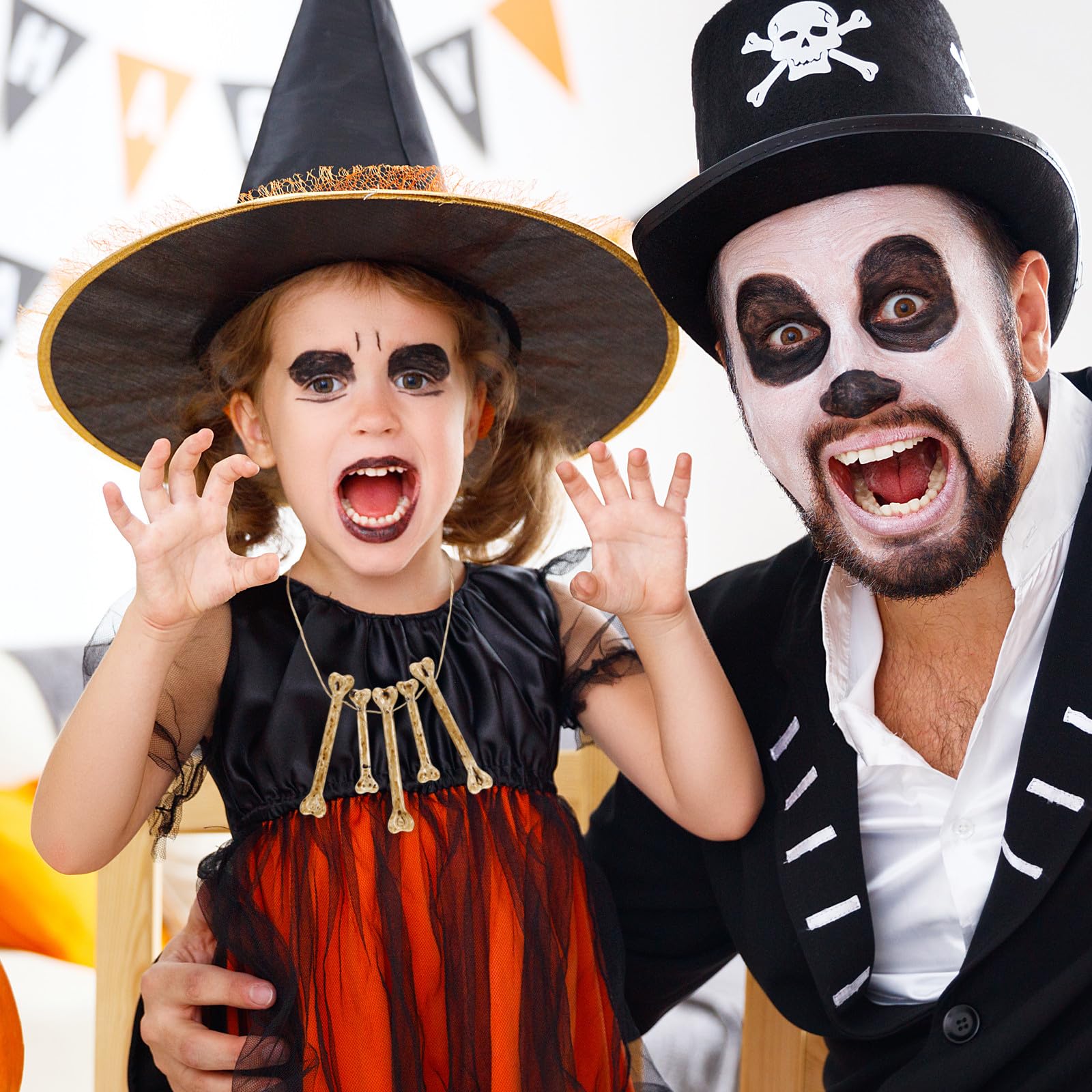 Set di 20 Ossa Finte Halloween in Plastica Aspetto Realistico per Decorazioni per Feste di Halloween e Scenari di Scherzi Divertenti