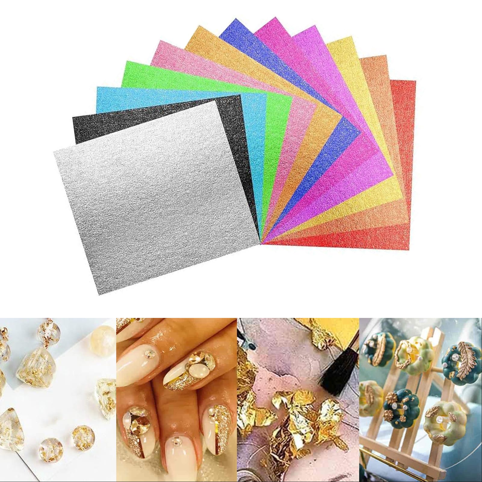 Kolor Koalition Rose Gold-Colored Imitation Gold Leaf 8cm - 25 Sheets