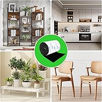 Vista 6 de Almohadillas de fieltro para muebles, almohadillas de fieltro para muebles, 12.7 cm x 101.6 cm, negras, cortables