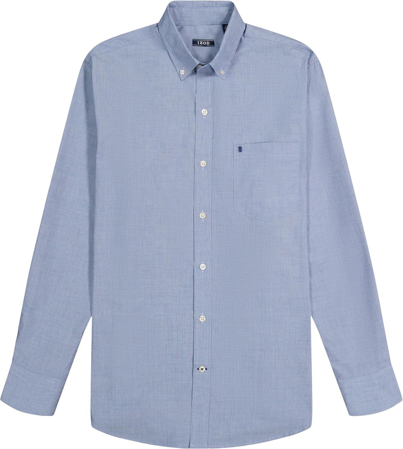 Izod Men's Big and Tall Button Down Long Sleeve Stretch Performance Solid Shirt - Image 2