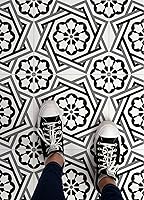 Vista 4 de FloorPops Dakota Peel & Stick - Azulejos para piso, color negro