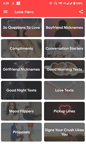 Love Hero: Pickup Lines and Love Texts