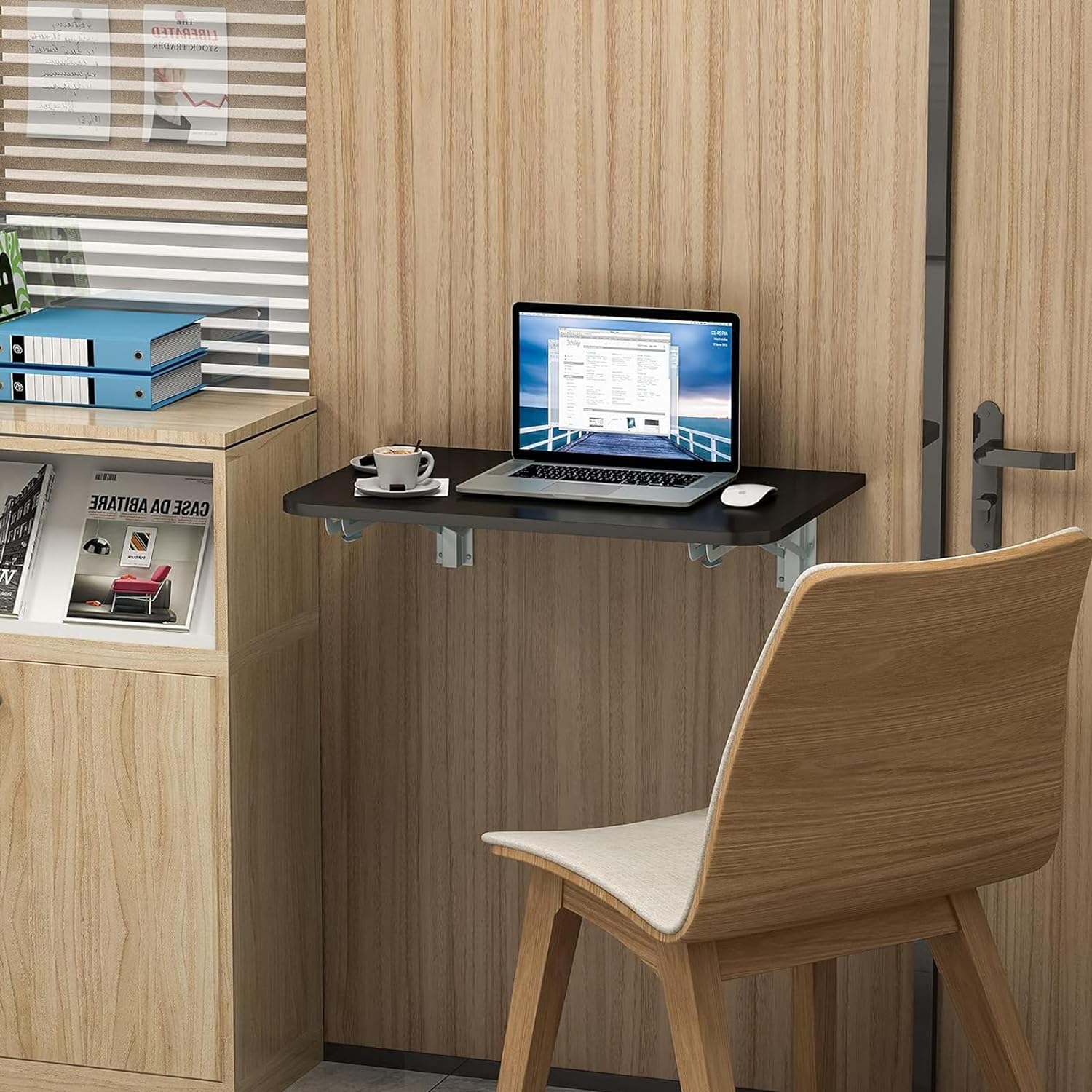 Illustration of Wall Mounted Desk For Small Spaces
