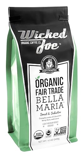 Wicked Joe Café Bella Maria Molido, 12 oz, Verde Claro