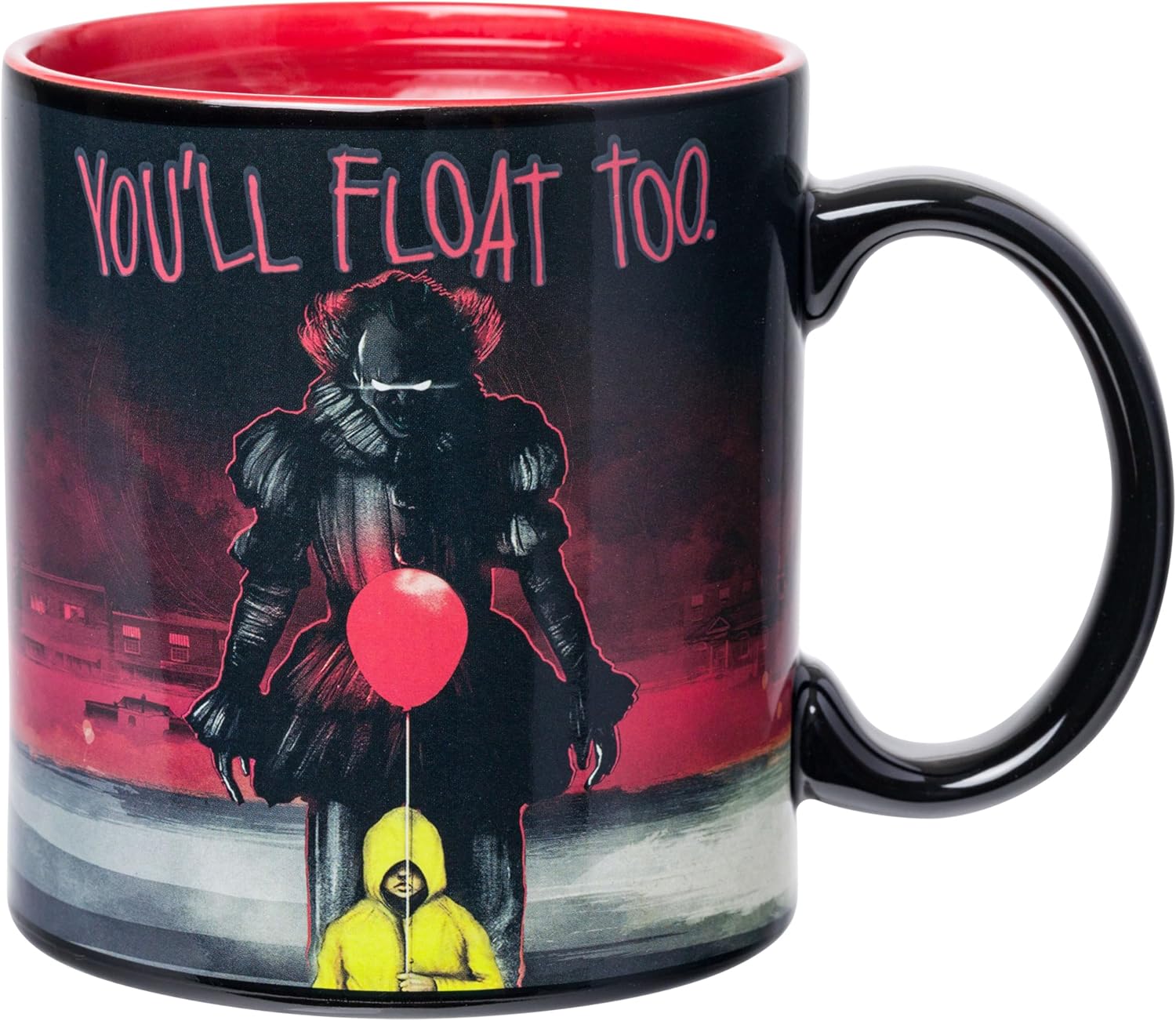 Silver Buffalo IT You'll Float Too Balloon Heat Reveal 20oz Ceramic Mug - Image 4