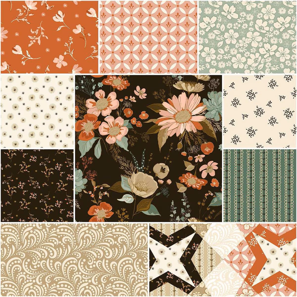 Sandy Gervais Morning Latte Espresso Yard Bundle 10 1-Yard Cuts Riley Blake Designs 1YD-16920E-10