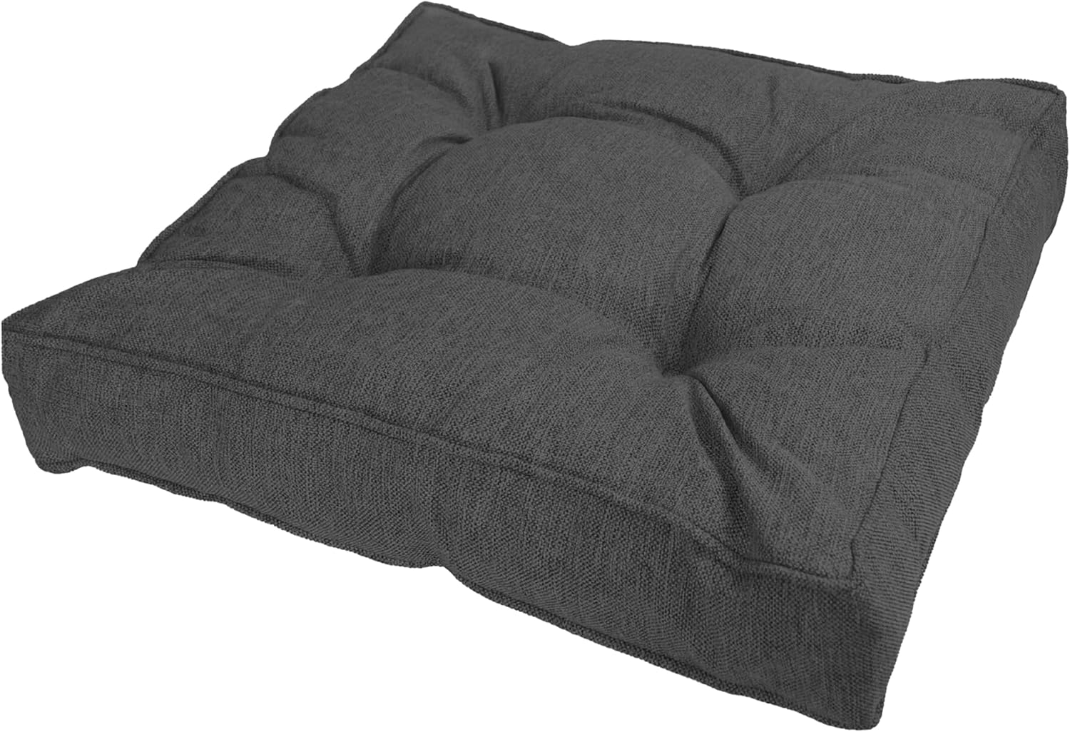 POKAR Loungekissen Sitzkissen Sitzauflagen Stuhl Stuhlkissen für Stuhl Rattanmöbel Gartenmöbel Kissen Outdoor Sitzpolster Lounge Polster 60x60x10 cm, Anthrazit