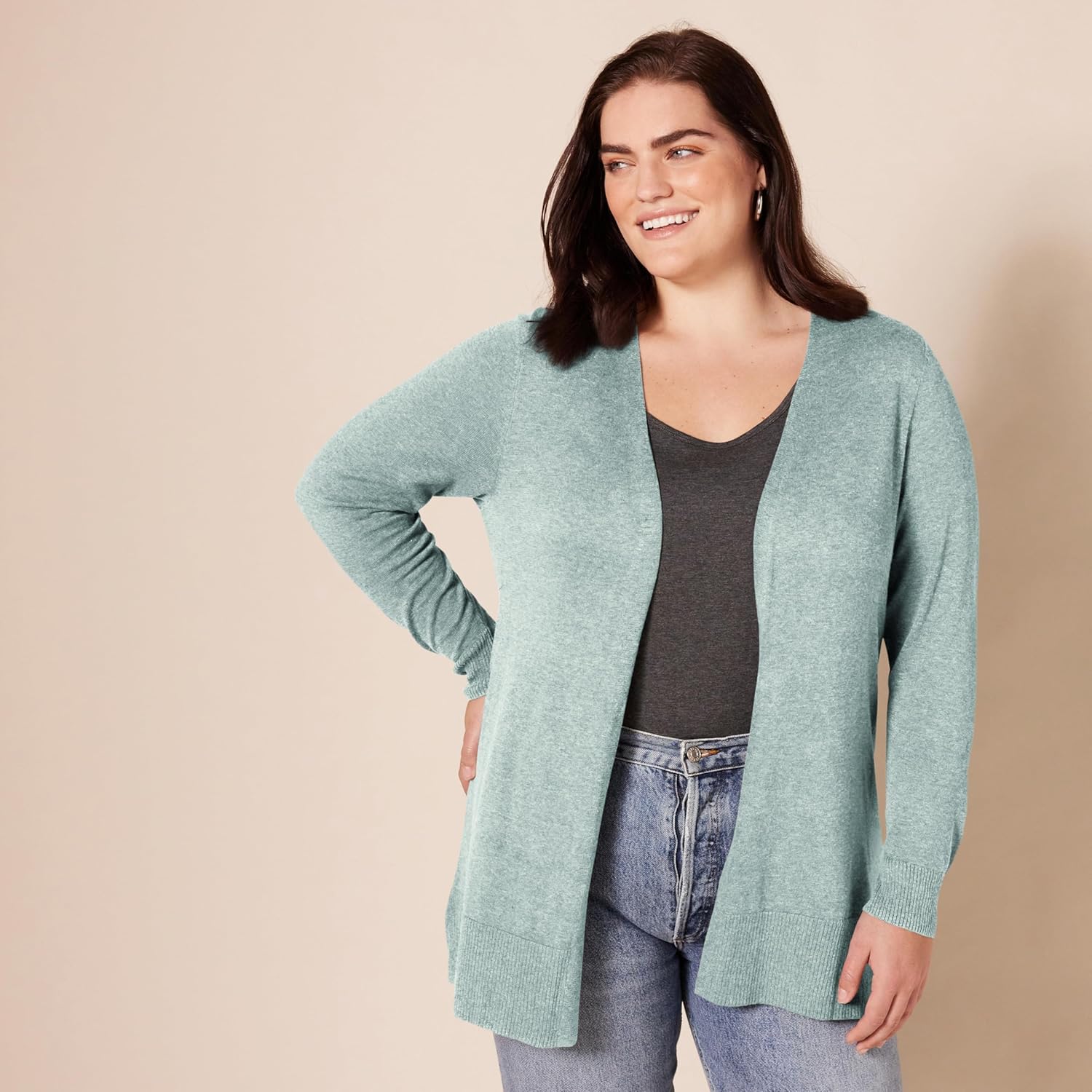Amazon Essentials Women's Lightweight Open-Front Cardigan Sweater (Available in Plus Size) - Image 6