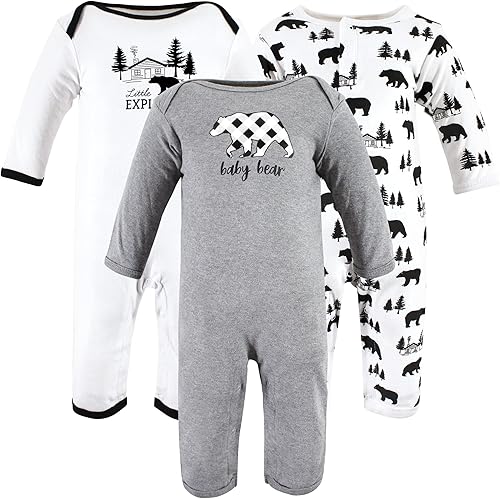 Hudson Baby - Enterizos de algodón para niñas bebés