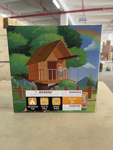 Miniatura 7 de FUQUN Accesorios de casa del árbol para niños, polea con cable de cubo, accesorios de casa de juegos para niños, poleas para niños, accesorios de